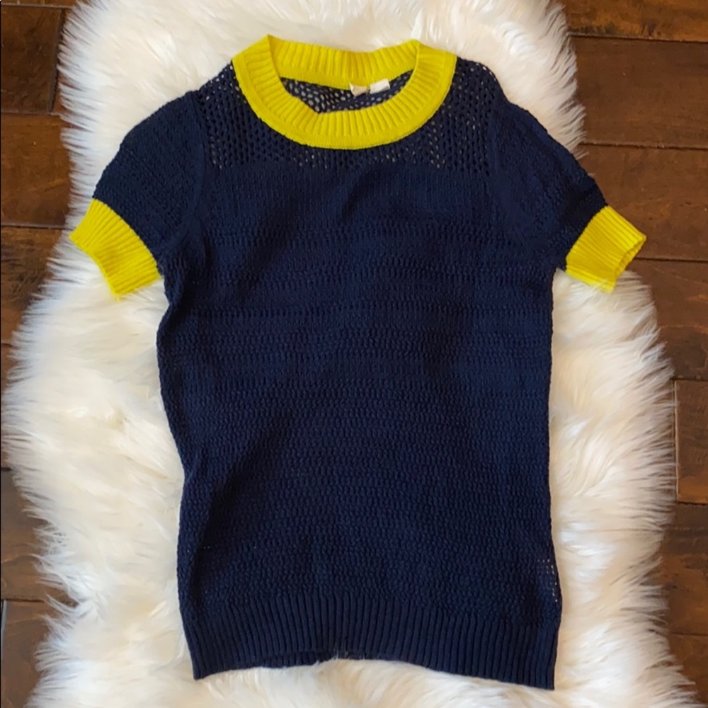 Anthropologie Mesh Knit Top